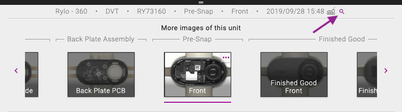 Button to find units build around the same time