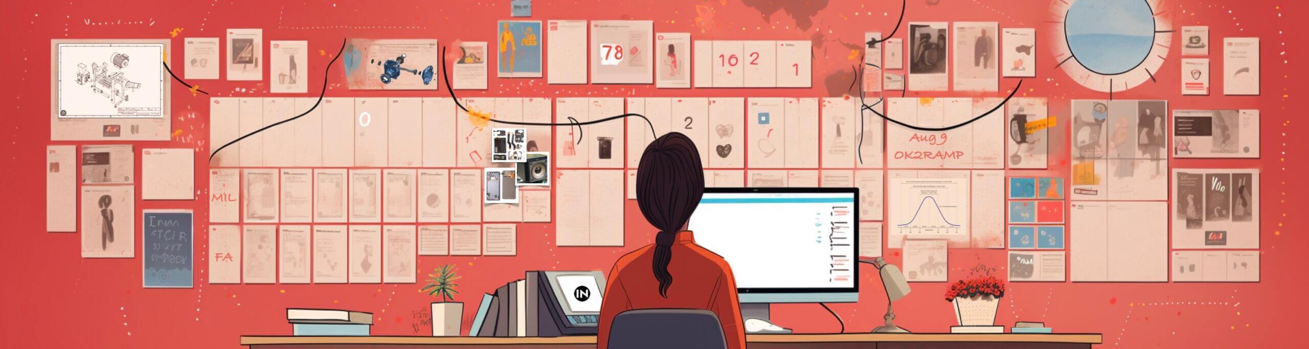 Engineer planning illustration