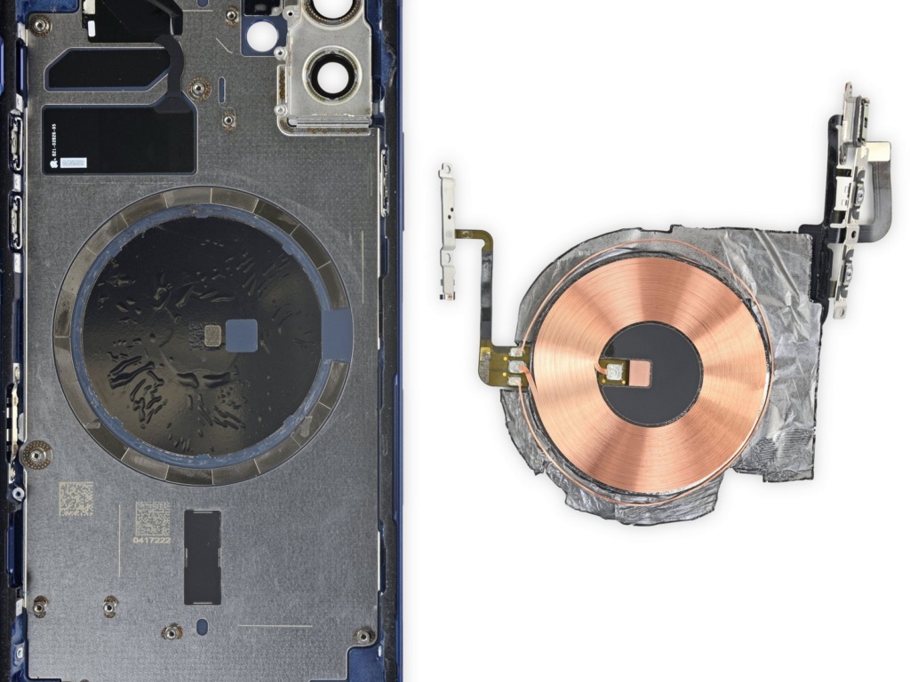 iPhone 12 Teardown reveals 18 arc-shaped magnets glued to the back housing.